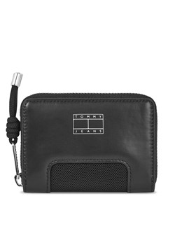 Mały Portfel Damski Tommy Jeans AW0AW16218 Czarny ze sklepu eobuwie.pl w kategorii Portfele damskie - zdjęcie 181336505