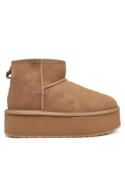 Śniegowce EMU Australia Stinger Micro Flatform W13082 Beżowy ze sklepu eobuwie.pl w kategorii Śniegowce damskie - zdjęcie 181336727