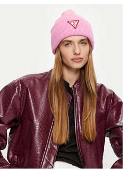 Czapka Guess AW5234 VIS01 Różowy ze sklepu eobuwie.pl w kategorii Czapki zimowe damskie - zdjęcie 181337009