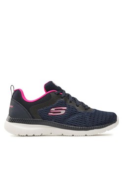 Sneakersy Skechers Quick Path 12607/NVHP Granatowy ze sklepu eobuwie.pl w kategorii Buty sportowe damskie - zdjęcie 181337066