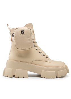 Trapery Steve Madden Tanker-P SM11001615-04004-299 Beżowy ze sklepu eobuwie.pl w kategorii Botki - zdjęcie 181337487