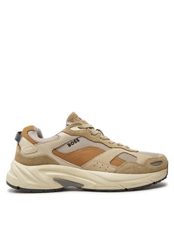 Sneakersy Boss Levitt Runn Hsdny 50517364 Beżowy ze sklepu eobuwie.pl w kategorii Buty sportowe męskie - zdjęcie 181337607