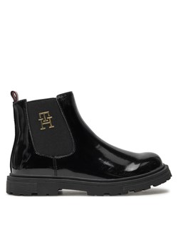 Botki Tommy Hilfiger Chelsea Boot T1A5-33563-0343 S Czarny ze sklepu eobuwie.pl w kategorii Buty zimowe dziecięce - zdjęcie 181337648