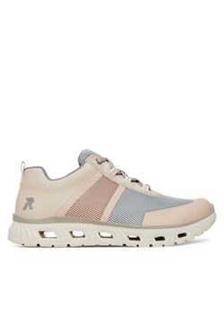 Sneakersy Rieker M6006-90 Beżowy ze sklepu eobuwie.pl w kategorii Buty sportowe damskie - zdjęcie 181337667