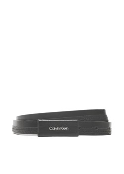 Pasek Damski Calvin Klein Daily Dressed Plaque 2cm Belt K60K610499 Czarny ze sklepu eobuwie.pl w kategorii Paski damskie - zdjęcie 181338017