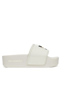 Klapki KARL LAGERFELD Kondo Maxi KL80805A Biały - id: 0000305072429 - marki Karl Lagerfeld - 181339159 Klapki KARL LAGERFELD Kondo Maxi KL80805A Biały ze sklepu eobuwie.pl w kategorii Klapki damskie - zdjęcie 181339159