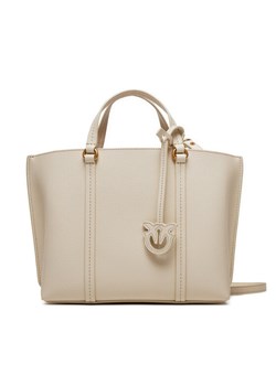 Torebka Pinko Carrie Shopper Classic PE 24 PLTT 102833 A1LF Écru ze sklepu eobuwie.pl w kategorii Torby Shopper bag - zdjęcie 181806027