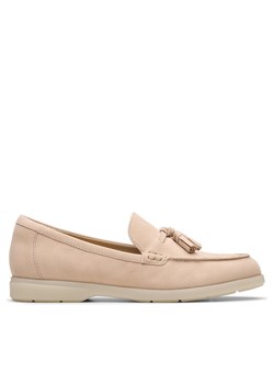 Mokasyny Clarks Narini Edge 26181453 Beżowy ze sklepu eobuwie.pl w kategorii Mokasyny damskie - zdjęcie 181806587