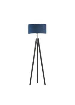 Drewniana lampa podłogowa z abażurem HAITI VELUR ze sklepu Lysne w kategorii Lampy podłogowe - zdjęcie 181814717
