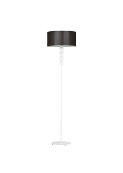 Białą lampa podłogowa z brązowym abażurem BERMUDY - id: 10578 - marki Ciekot Partners Sp. Z O. O. - 181814995 Białą lampa podłogowa z brązowym abażurem BERMUDY ze sklepu Lysne w kategorii Lampy podłogowe - zdjęcie 181814995