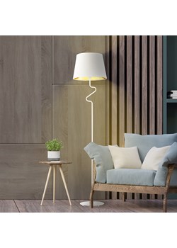 Lampa stojąca biała do czytania FOGO GOLD ze sklepu Lysne w kategorii Lampy podłogowe - zdjęcie 181815775