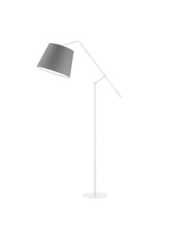 Biało-szara lampa stojąca do czytania FOYA ze sklepu Lysne w kategorii Lampy podłogowe - zdjęcie 181816126
