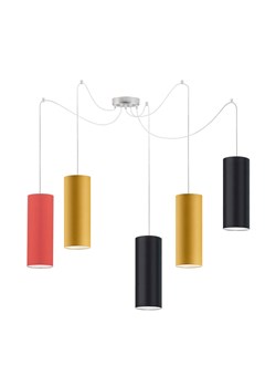 Kolorowa lampa wisząca typu pająk z kloszami VIZELA T5 ze sklepu Lysne w kategorii Lampy wiszące - zdjęcie 181817029
