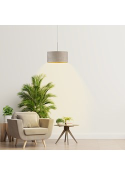 Lampa welurowa szara SINTRA VELUR fi - 30 cm ze sklepu Lysne w kategorii Lampy wiszące - zdjęcie 181817158