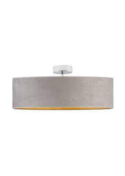 Lampa przysufitowa WENECJA VELUR fi - 60 cm kolor szary ze złotym wnętrzem ze sklepu Lysne w kategorii Lampy sufitowe - zdjęcie 181817336
