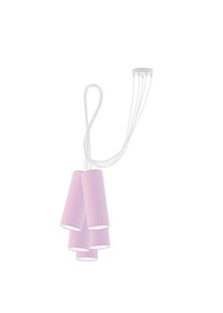 Jasnofioletowa lampa wisząca typu pająk VIZELA T5 ze sklepu Lysne w kategorii Lampy wiszące - zdjęcie 181817477