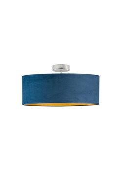 Nowoczesna lampa sufitowa WENECJA VELUR fi - 50 cm kolor granatowy ze złotym wnętrzem ze sklepu Lysne w kategorii Lampy sufitowe - zdjęcie 181817609