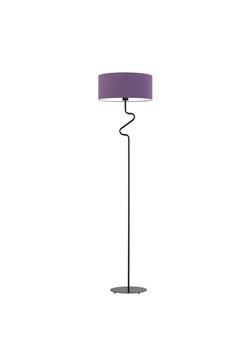 Czarna lampa podłogowa z fioletowym kloszem MORONI ze sklepu Lysne w kategorii Lampy podłogowe - zdjęcie 181818127