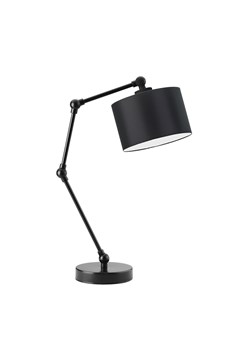 Czarna lampka biurkowa z abażurem ASMARA ze sklepu Lysne w kategorii Lampy stołowe - zdjęcie 181818145