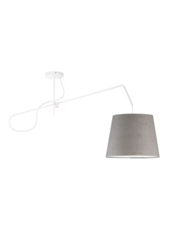 Lampa welurowa szara z regulowanym ramieniem OVIEDO VELUR ze sklepu Lysne w kategorii Lampy wiszące - zdjęcie 181818305