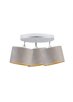 Chromowana lampa sufitowa DAKOTA VELUR z regulacją kąta padania światła ze sklepu Lysne w kategorii Lampy sufitowe - zdjęcie 181819089