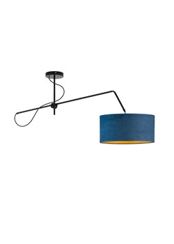 Czarna lampa sufitowa z welurowym abażurem RIO VELUR ze sklepu Lysne w kategorii Akcesoria do paznokci - zdjęcie 181819116