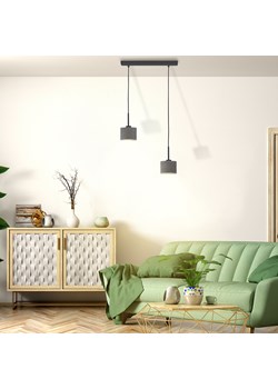 Czarna lampa wisząca na listwie MONTANA VELUR ze sklepu Lysne w kategorii Lampy wiszące - zdjęcie 181819368