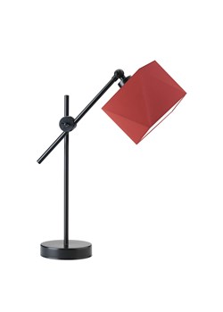 Czerwono-czarna lampka stołowa LED do salonu BELO ze sklepu Lysne w kategorii Lampy stołowe - zdjęcie 181819649