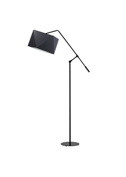 Czarna lampa stojąca na wysięgniku COLMA ze sklepu Lysne w kategorii Lampy podłogowe - zdjęcie 181819749