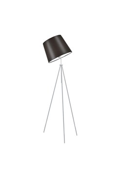 Srebrna lampa stojąca na trójnogu OSLO ze sklepu Lysne w kategorii Lampy podłogowe - zdjęcie 181820138