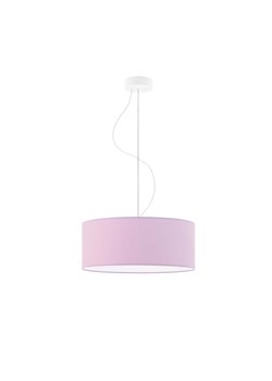 Lampa wisząca z fioletowym cylindrycznym abażurem HAJFA fi - 40 cm - kolor jasny fioletowy - id: 7820 - marki Ciekot Partners Sp. Z O. O. - 181821207 Lampa wisząca z fioletowym cylindrycznym abażurem HAJFA fi - 40 cm - kolor jasny fioletowy ze sklepu Lysne w kategorii Lampy wiszące - zdjęcie 181821207