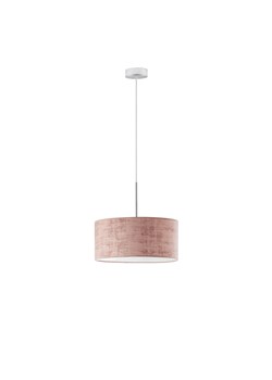 Lampa wisząca z regulacją wysokości SINTRA VELUR fi - 40 cm - kolor różowy ze sklepu Lysne w kategorii Lampy wiszące - zdjęcie 181821266