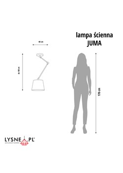 Lampa wisząca z możliwością regulacji kąta padania światła JUMA ze sklepu Lysne w kategorii Lampy wiszące - zdjęcie 181821529