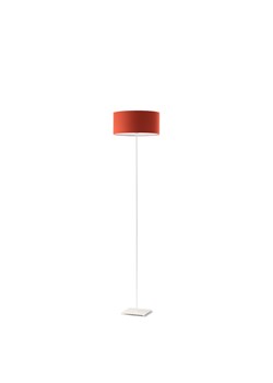 Biała lampa stojąca do salonu z abażurem MEKSYK ze sklepu Lysne w kategorii Lampy podłogowe - zdjęcie 181822755
