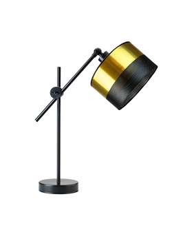 Regulowana lampa biurkowa MALI GLAM w stylu glamour czarno-złota ze sklepu Lysne w kategorii Lampy stołowe - zdjęcie 181822885