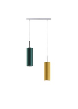 Podwójna lampa wisząca nad stół MADERA na belce ze sklepu Lysne w kategorii Lampy wiszące - zdjęcie 181823068