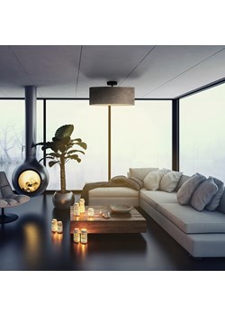Lampa plafonowa WENECJA VELUR fi - 50 cm kolor szary ze sklepu Lysne w kategorii Lampy sufitowe - zdjęcie 181823306