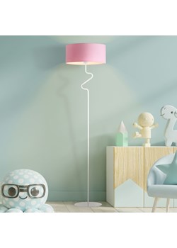 Lampa stojąca do pokoju dziecka MORONI z różowym abażurem ze sklepu Lysne w kategorii Lampy dziecięce - zdjęcie 181823358