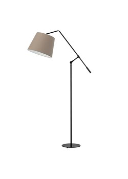 Lampa stojąca z regulacją kąta padania światła FOYA z beżowym kloszem - id: 10731 - marki Ciekot Partners Sp. Z O. O. - 181823649 Lampa stojąca z regulacją kąta padania światła FOYA z beżowym kloszem ze sklepu Lysne w kategorii Lampy podłogowe - zdjęcie 181823649