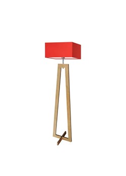 Nowoczesna lampa podłogowa do salonu z drewna JAWA ze sklepu Lysne w kategorii Lampy podłogowe - zdjęcie 181823928