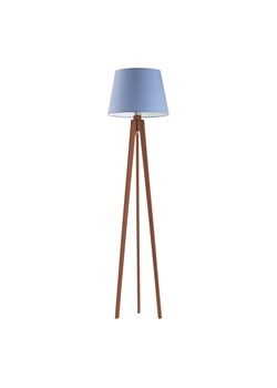 Drewniana lampa podłogowa dla dzieci CURACAO z niebieskim abażurem ze sklepu Lysne w kategorii Lampy dziecięce - zdjęcie 181824086