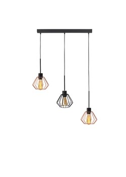 Lotftowa lampa wisząca na listwie 3-punktowa ROMOS LOFT z regulowaną długością przewodu ze sklepu Lysne w kategorii Kolczyki - zdjęcie 181824216