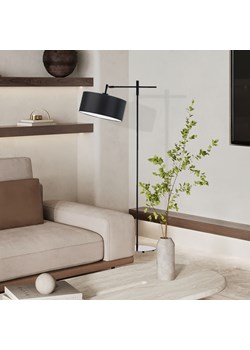 Czarna lampa stojąca z regulacją do salonu MELTON ze sklepu Lysne w kategorii Lampy podłogowe - zdjęcie 181824715