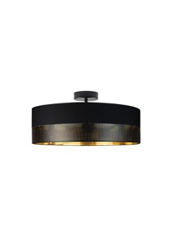 Plafon WENECJA GLAM fi - 50 cm kolor czarny ze złotym wnętrzem z czarnym ażurem ze sklepu Lysne w kategorii Lampy sufitowe - zdjęcie 181825386