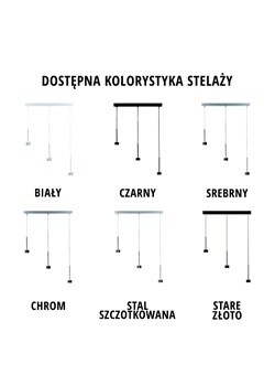 Biała potrójna lampa wisząca nad stół BORNEO ze sklepu Lysne w kategorii Lampy wiszące - zdjęcie 181825536