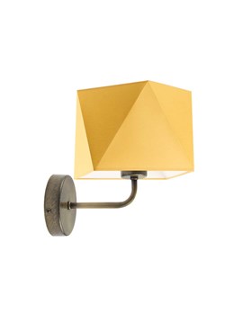 Geometryczny kinkiet z musztardowym kloszem TURYN ze sklepu Lysne w kategorii Lampy ścienne - zdjęcie 181825859