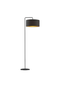 Czarna lampa stojąca do salonu BOLIVIA GOLD ze sklepu Lysne w kategorii Lampy podłogowe - zdjęcie 181826016