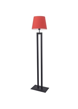 Czarna lampa podłogowa do salonu VEGAS z czerwonym abażurem ze sklepu Lysne w kategorii Lampy podłogowe - zdjęcie 181826595