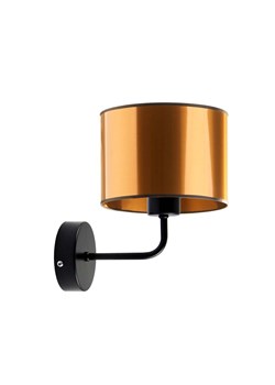 Miedziany kinkiet loft MODENA MIRROR z czarnym stelażu ze sklepu Lysne w kategorii Lampy ścienne - zdjęcie 181827386