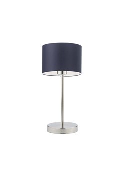 Elegancka lampka nocna LED z granatowym abażurem NICEA ze sklepu Lysne w kategorii Lampy stołowe - zdjęcie 181827779